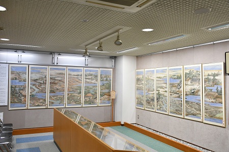 四季耕作図の展示