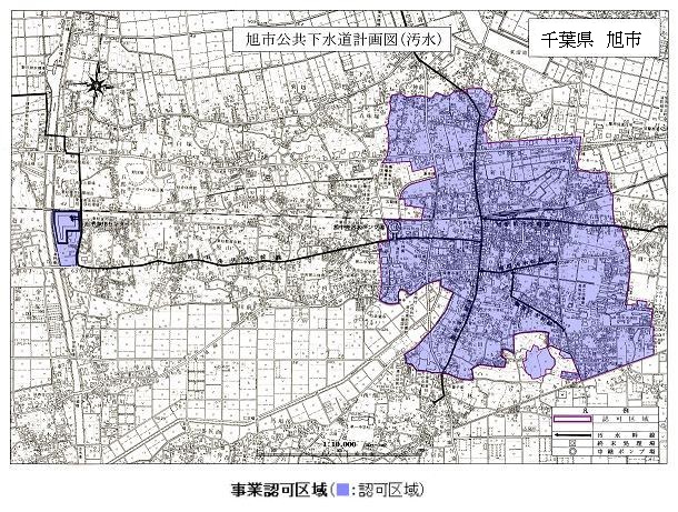 事業認可区域　図面