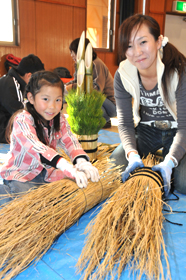 ミニ門松作りに挑戦の画像