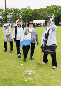グラウンドゴルフ大会の画像