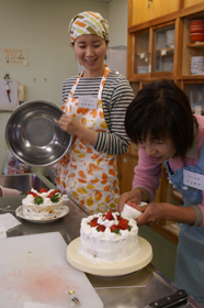 クリスマスケーキ作り講座(12月5日　働く婦人の家）の画像