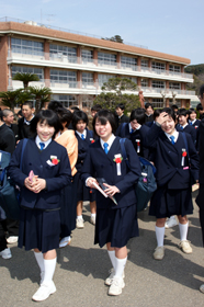 （3月13日　干潟中学校）の画像