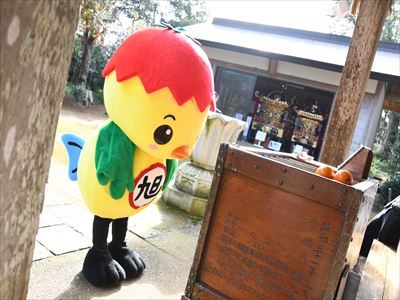 お祈りをするあさピー