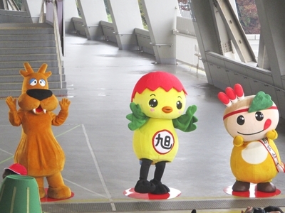 競技に挑戦するあさピー