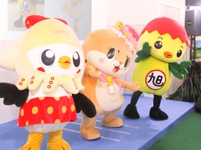 青森県八戸市マスコットキャラクター 「いかずきんズこうみちゃん」たちとあさピー