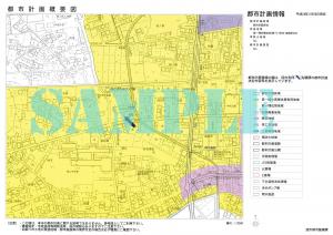 A3版都市計画概要図　1月2日,500