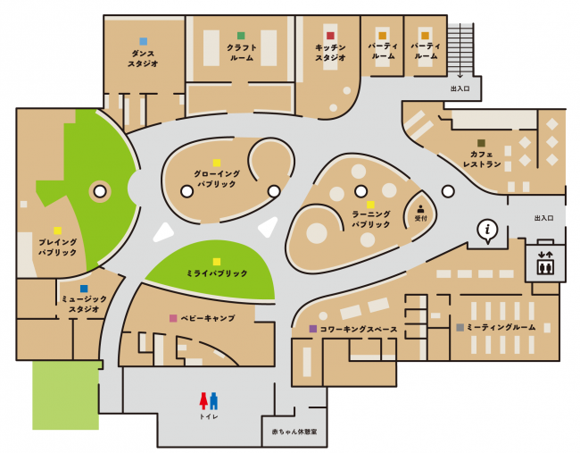 おひさまテラスレイアウト図