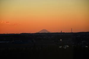 展望階から見える富士山