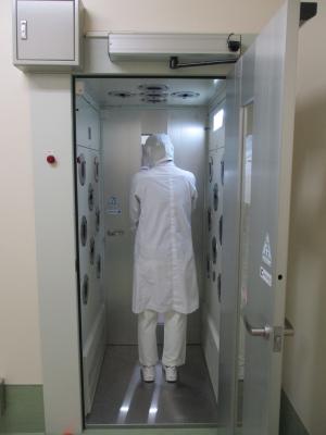 エアシャワーを使っている様子