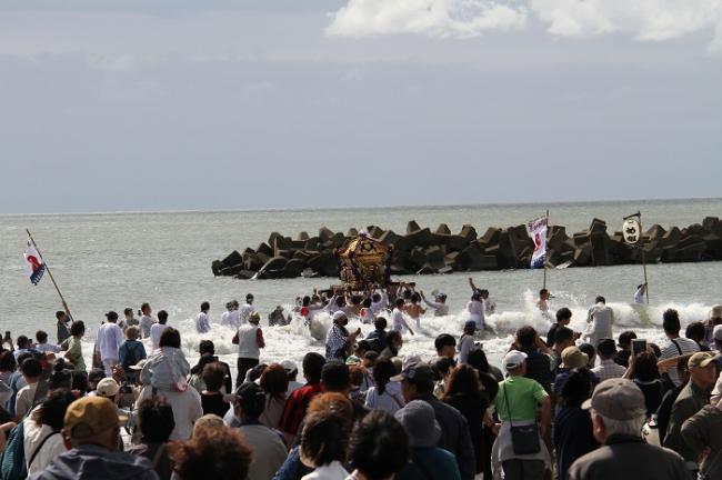 2023年10月8日のお浜降りのようす