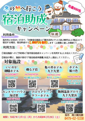 宿泊助成チラシ