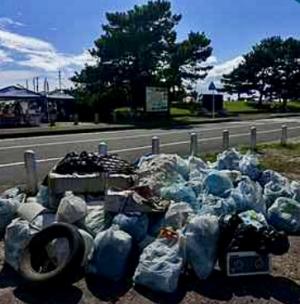 R7第2回ぽるぽろ収集後のごみ